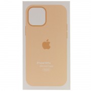 Чехол для Apple iPhone 12 Pro / 12 (6.1"") - Silicone case (AAA) full with Magsafe and Animation (Оранжевый / Cantaloupe)