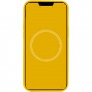 Чехол для Apple iPhone 12 Pro / 12 (6.1"") - Silicone case (AAA) full with Magsafe and Animation (Желтый / Sunflower)