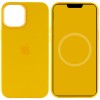 Чохол для Apple iPhone 12 Pro / 12 (6.1"") - Silicone case (AAA) full with Magsafe and Animation (Жовтий / Sunflower)