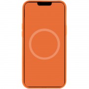 Чехол для Apple iPhone 12 Pro / 12 (6.1"") - Silicone case (AAA) full with Magsafe and Animation (Оранжевый / Kumquat)