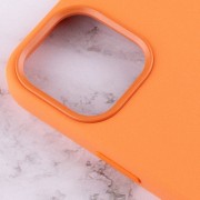 Чехол для Apple iPhone 12 Pro / 12 (6.1"") - Silicone case (AAA) full with Magsafe and Animation (Оранжевый / Kumquat)