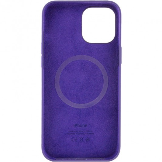 Чохол Silicone case (AAA) with Magsafe and Animation для Apple iPhone 12 Pro Max (6.7") Фіолетовий / Amethyst - зображення 2 