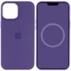 Чохол для Apple iPhone 12 Pro Max (6.7"") - Silicone case (AAA) full with Magsafe and Animation (Фіолетовий / Amethyst)
