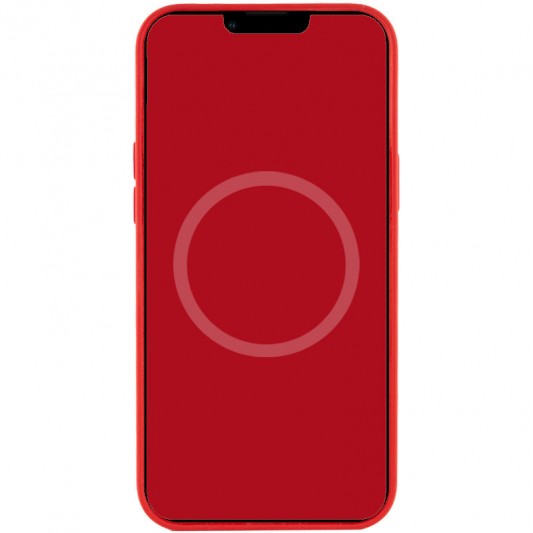 Чехол Silicone case (AAA) with Magsafe and Animation для Apple iPhone 12 Pro Max (6.7") Красный / Red - изображение 3