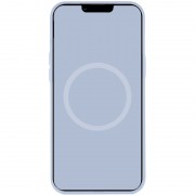 Чехол для Apple iPhone 12 Pro Max (6.7"") - Silicone case (AAA) full with Magsafe and Animation (Голубой / Cloud Blue)