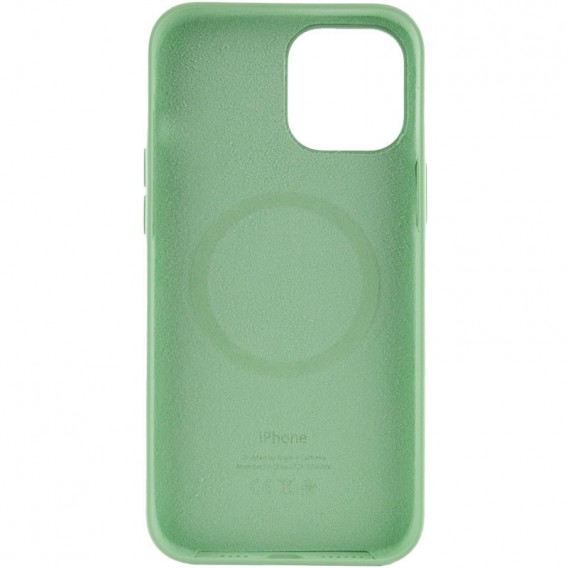 Чехол для Apple iPhone 12 Pro Max (6.7"") - Silicone case (AAA) full with Magsafe and Animation (Зеленый / Pistachio)