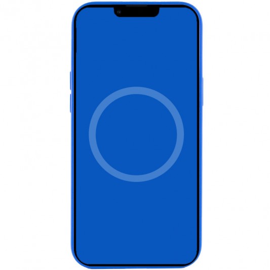 Чохол Silicone case (AAA) with Magsafe and Animation для Apple iPhone 12 Pro Max (6.7") Синій / Capri Blue - зображення 3 