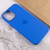 Чехол для Apple iPhone 12 Pro Max (6.7"") - Silicone case (AAA) full with Magsafe and Animation (Синий / Capri Blue)