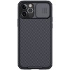 Карбонова накладка (шторка на камеру) Apple iPhone 13 Pro - Nillkin Camshield (Чорний / Black)