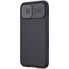 Карбонова накладка (шторка на камеру) Apple iPhone 13 Pro - Nillkin Camshield (Чорний / Black)