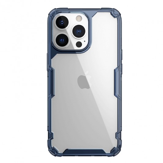 TPU чехол Nillkin Nature Pro Series для Apple iPhone 13 Pro (6.1") Синий (прозрачный)