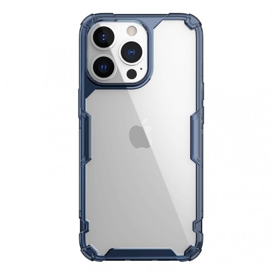 TPU чехол Nillkin Nature Pro Series для Apple iPhone 13 Pro (6.1") Синий (прозрачный)