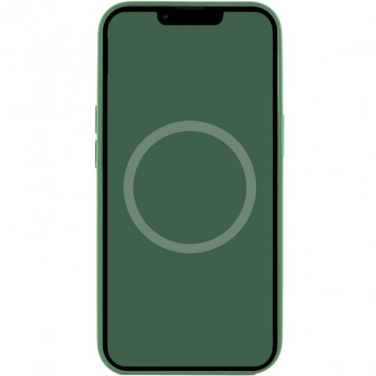 Чохол Silicone case (AAA) with Magsafe and Animation для Apple iPhone 13 Pro (6.1") Зелений / Clover - зображення 3 