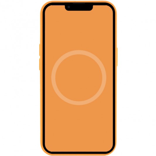 Чохол Silicone case (AAA) with Magsafe and Animation для Apple iPhone 13 Pro Max (6.7") Помаранчевий / Marigold - зображення 2 