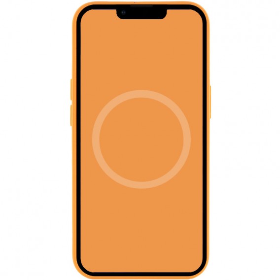 Чехол для Apple iPhone 13 Pro Max - Silicone case (AAA) full with Magsafe and Animation (Оранжевый / Marigold)