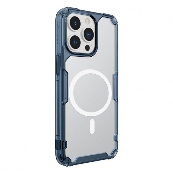 TPU чехол для Apple iPhone 13 Pro - Nillkin Nature Pro Magnetic (Синий (прозрачный))