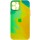 Чехол TPU+Glass Impasto abstract для Apple iPhone 12 Pro (6.1") Yellow green