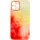 Чехол TPU+Glass Impasto abstract для Apple iPhone 12 Pro Max (6.7") Red yellow