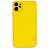 Шкіряний чохол для Apple iPhone 12 (6.1"") - Xshield (Жовтий / Yellow)