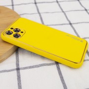 Кожаный чехол для Apple iPhone 12 Pro Max - Xshield (Желтый / Yellow)