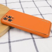 Кожаный чехол для Apple iPhone 12 Pro Max - Xshield (Оранжевый / Apricot)