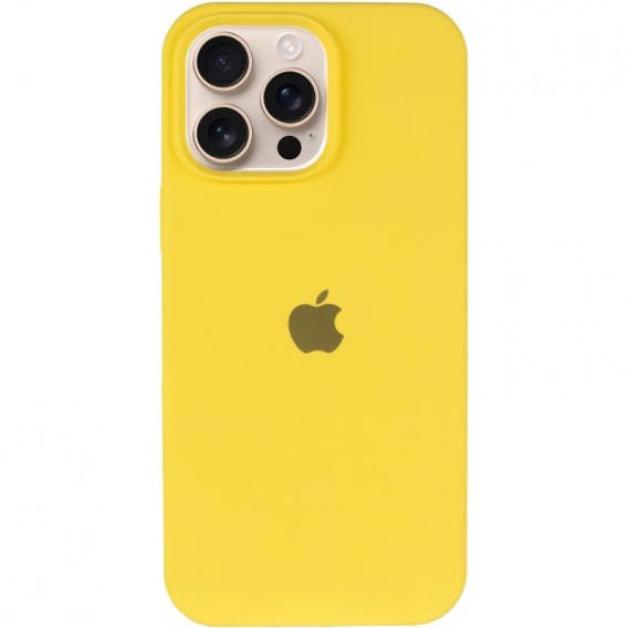 Чехол для iPhone 13 Pro Max Silicone Case Full Protective (Yellow)