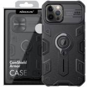 TPU+PC чохол для Apple iPhone 13 Pro - Nillkin CamShield Armor no logo (шторка на камеру) (Чорний)