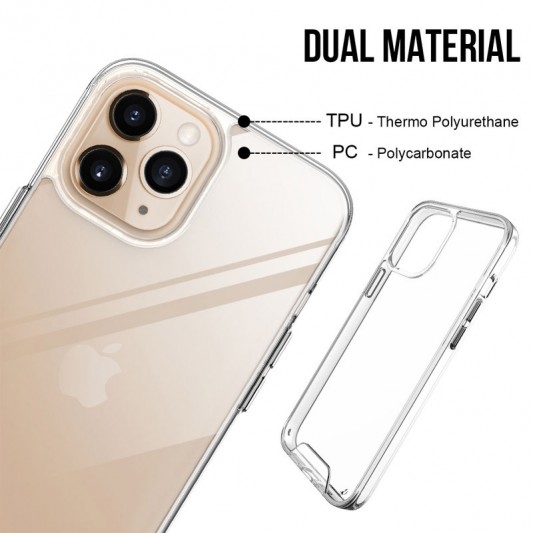 Чехол TPU Space Case transparent для Apple iPhone 12 Pro Max (6.7") Прозрачный - изображение 3