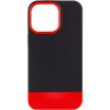 Чехол для Apple iPhone 13 Pro Max - TPU+PC Bichromatic (Black / Red)