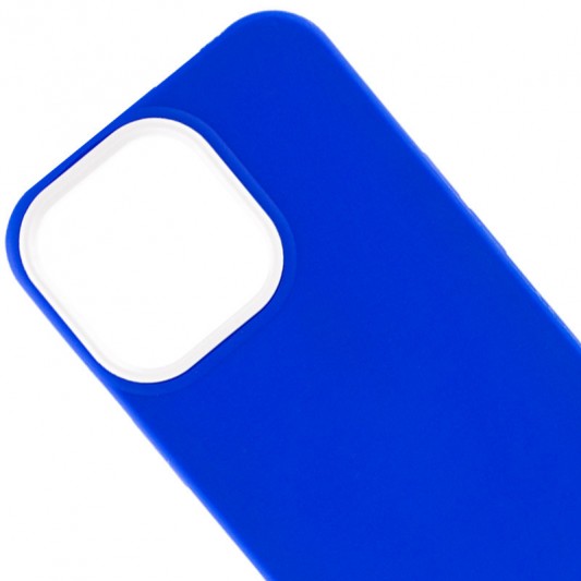 Чохол TPU+PC Bichromatic для Apple iPhone 13 Pro Max (6.7") Navy Blue / White - зображення 1 