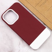 Чохол Apple iPhone 13 Pro Max - TPU+PC Bichromatic (Wine / White)