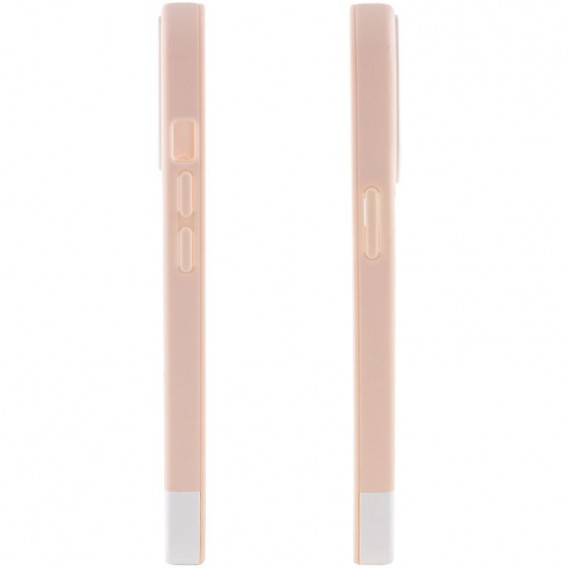 Чехол для Apple iPhone 13 Pro Max - TPU+PC Bichromatic (Grey-beige / White)