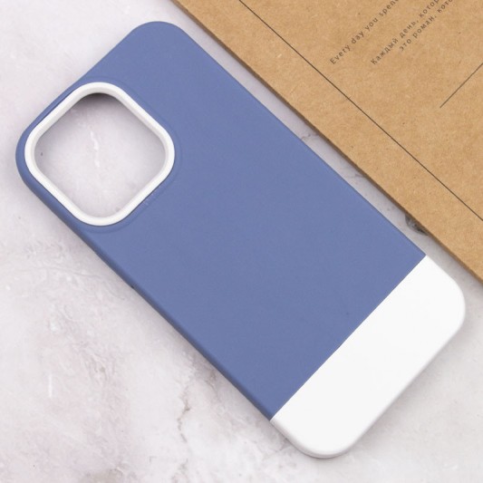Чохол TPU+PC Bichromatic для Apple iPhone 13 Pro Max (6.7") Blue / White - зображення 3 