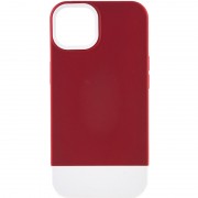 Чехол TPU+PC Bichromatic для Apple iPhone 13 (6.1") Wine / White