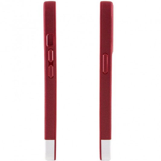 Чохол TPU+PC Bichromatic для Apple iPhone 13 (6.1") Wine / White - зображення 2 