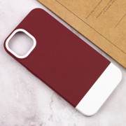 Чохол для Apple iPhone 13 - TPU+PC Bichromatic (Wine / White)