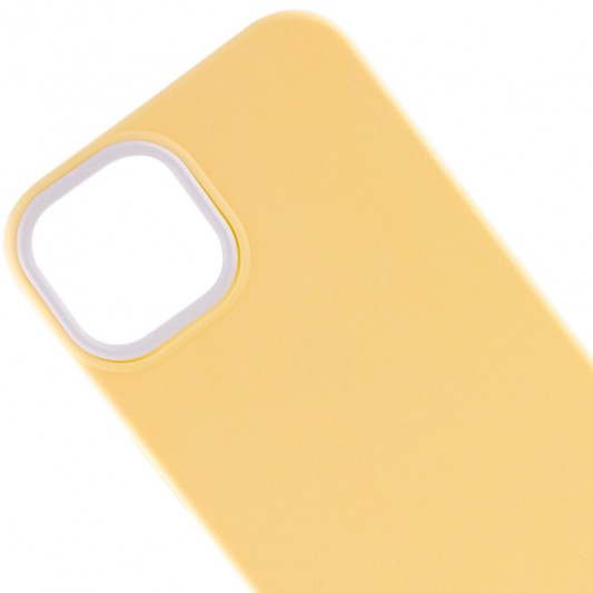 Чохол TPU+PC Bichromatic для Apple iPhone 13 (6.1") Creamy-yellow / White - зображення 1 