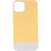 Чохол для Apple iPhone 13 - TPU+PC Bichromatic (Creamy-yellow / White)