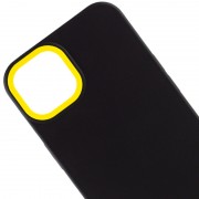Чохол для Apple iPhone 13 - TPU+PC Bichromatic (Black / Yellow)