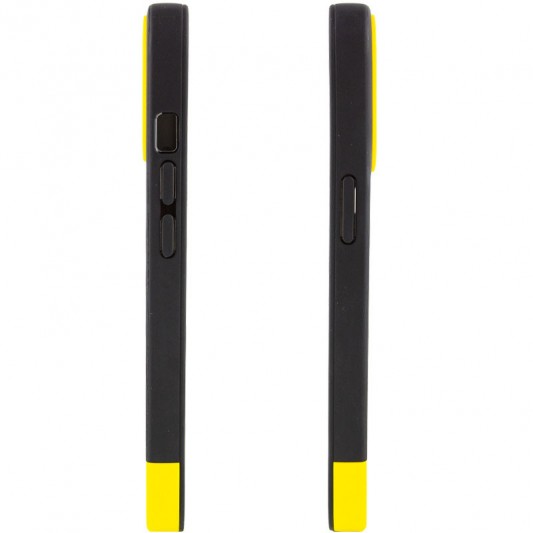 Чохол TPU+PC Bichromatic для Apple iPhone 13 (6.1") Black / Yellow - зображення 2 