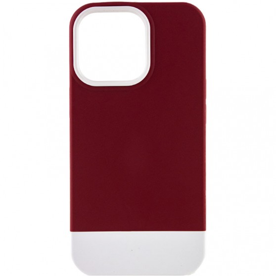 Чехол TPU+PC Bichromatic для Apple iPhone 13 Pro (6.1") Wine / White