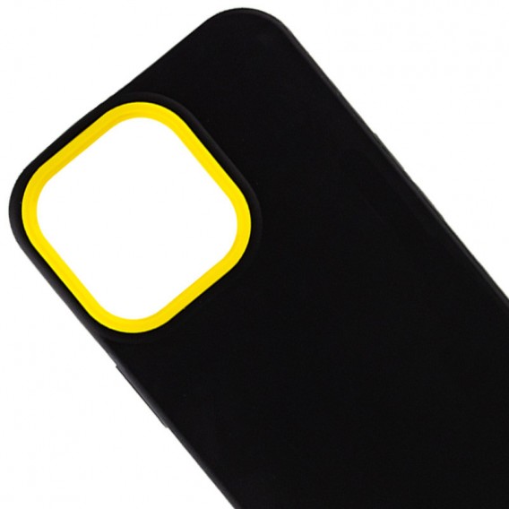 Чехол для Apple iPhone 13 Pro - TPU+PC Bichromatic (Black / Yellow)