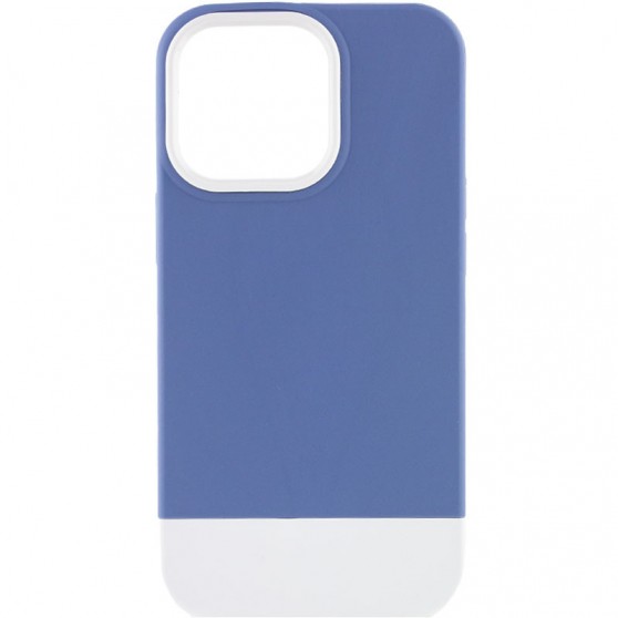 Чехол TPU+PC Bichromatic для Apple iPhone 13 Pro (6.1") Blue / White