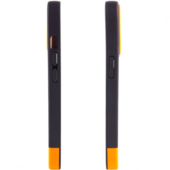 Чохол Apple iPhone 13 Pro - TPU+PC Bichromatic (Black / Orange)