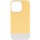 Чохол TPU+PC Bichromatic для Apple iPhone 13 Pro (6.1") Creamy-yellow / White