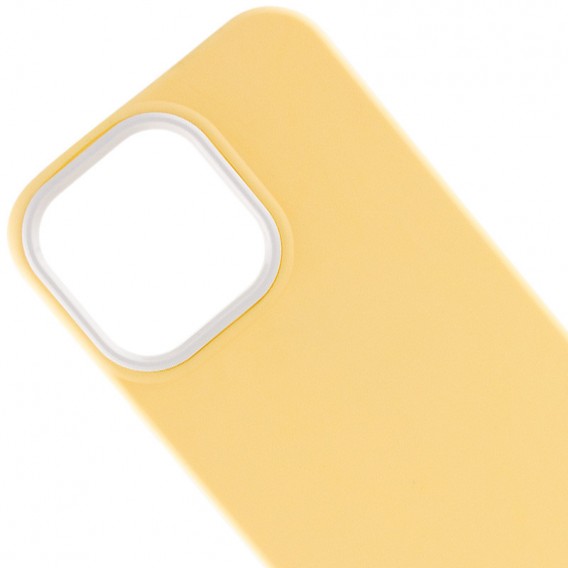 Чехол для Apple iPhone 13 Pro - TPU+PC Bichromatic (Creamy-yellow / White)