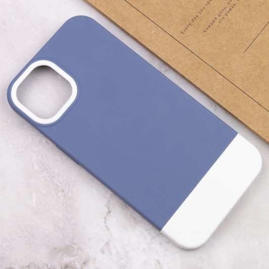 Чохол TPU+PC Bichromatic для Apple iPhone 12 Pro / 12 (6.1") Blue / White - зображення 3 
