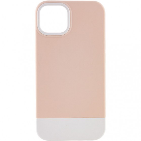 Чехол TPU+PC Bichromatic для Apple iPhone 12 Pro Max (6.7") Grey-beige / White