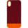 Чехол TPU+PC Bichromatic для Apple iPhone XR (6.1") Brown burgundy / Orange