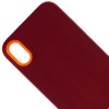 Чехол TPU+PC Bichromatic для Apple iPhone XR (6.1"") (Brown burgundy / Orange)